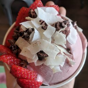 Strawberry Skoop   at Nekter Juice Bar in Stockton