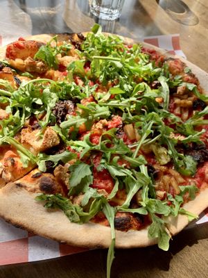 PEPPERPHONI pizza  at Harmony Brewing Co in Grand Rapids