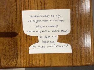 On every table  at Bullizza in Ljubljana