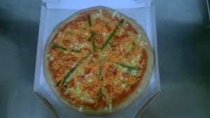 Vegan pizza. Photo by: Pizzeria Bullizza on Facebook at Bullizza in Ljubljana