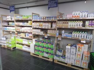 Vegan milks at Biocoop in Wattignies