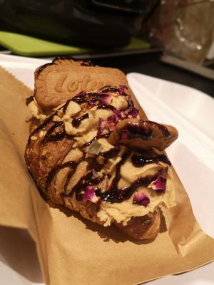Biscoff loaded croissant at Wild and Wild in Congleton