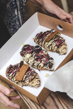 Vegan loaded croissants - freshly baked and homemade. WILD & WILD Congleton. at Wild and Wild in Congleton