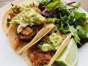 BBQ Jackfruit tacos  at Wild and Wild in Congleton