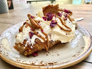 Lotus Biscoff croissant  at Wild and Wild in Congleton