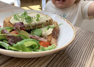 Cream cheese on toast  at Wild and Wild in Congleton