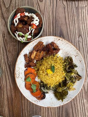 Bali Bowl and Bang bang cauli  at Wild and Wild in Congleton