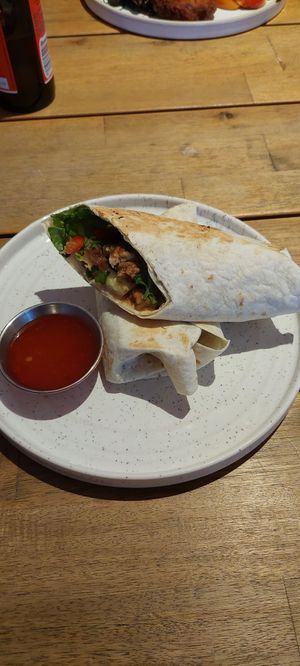Satay wrap at Wild and Wild in Congleton