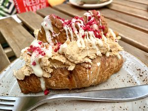 Loaded croissant  #Veganuary at Wild and Wild in Congleton