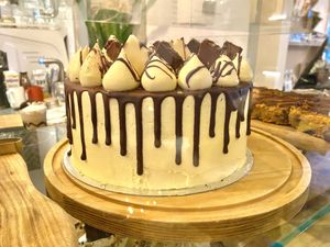 White chocolate NOMO cake 🎂  #Veganuary at Wild and Wild in Congleton