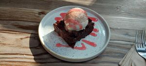 Loaded brownie at Wild and Wild in Congleton