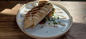 Breakfast wrap at Wild and Wild in Congleton