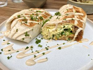 Breakfast burrito 🌯🥓🍄  at Wild and Wild in Congleton