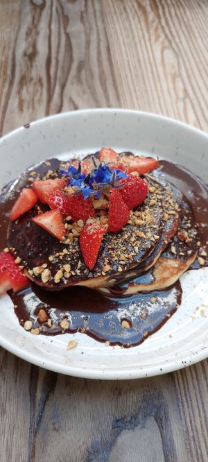 Hazelnut chocolate pancakes at Wild and Wild in Congleton
