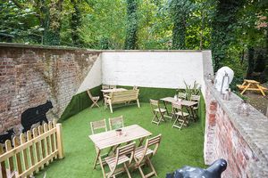 Outdoor courtyard  at Wild and Wild in Congleton