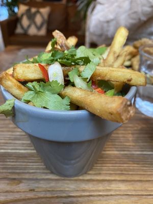 Salt & Pepper chips - amazing   at Wild and Wild in Congleton