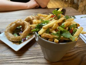 Salt & Pepper chips /// Onion rings at Wild and Wild in Congleton