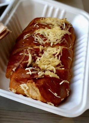 Garlic bread at Be The Change - Bake a Difference in Worcester