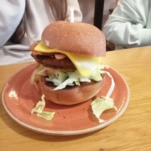 Burger art! at Be The Change - Bake a Difference in Worcester