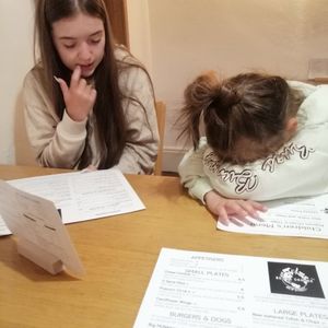 He menu is so good the kids can't decide lol at Be The Change - Bake a Difference in Worcester