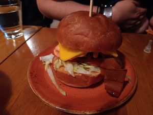 Burger at Be The Change - Bake a Difference in Worcester