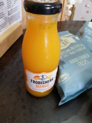 Mango juice at Be The Change - Bake a Difference in Worcester