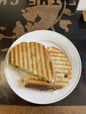 Vegan cheese and mushroom toastie  at Be The Change - Bake a Difference in Worcester