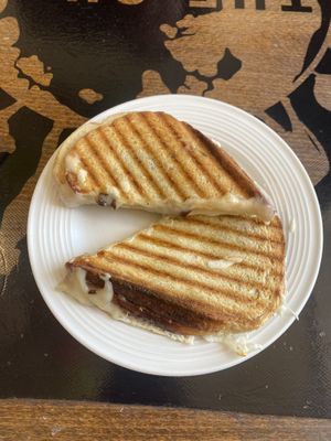 Vegan garlic mushroom and cheese toastie!  at Be The Change - Bake a Difference in Worcester