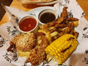 Bucket meal at Be The Change - Bake a Difference in Worcester