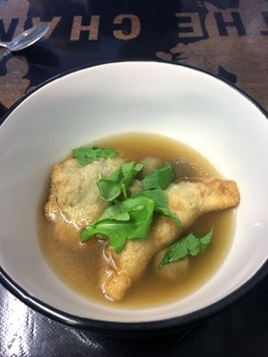 Mushroom and Wild Green Momos in Tibetan Broth (Kitchen Takeover - Food by Poco Culina) at Be The Change - Bake a Difference in Worcester