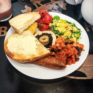 Vegan Cooked Breakfast (tofu scramble option) at Be The Change - Bake a Difference in Worcester