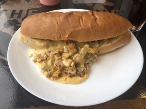 Philly cheese steak sub at Be The Change - Bake a Difference in Worcester