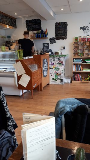 Inside the Café that is "Be The Change"......... at Be The Change - Bake a Difference in Worcester