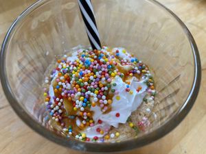 Very happy children after drinking this awesome milkshake! 😀 at Be The Change - Bake a Difference in Worcester