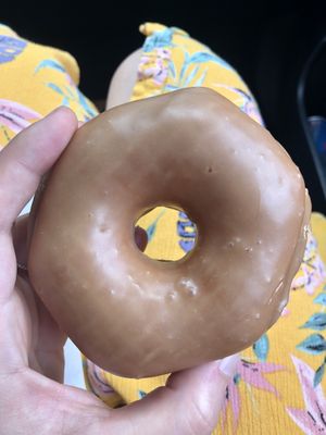 Maple raised donut at Sweet Retreat Donuts in Long Beach