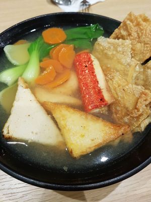 delicious rice noodle soup (ho-fun), non-greasy, thumbs up  at Kimosasa - Mines Shopping Mall in Seri Kembangan