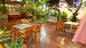 Garden at Loving Hut Amoura in Tan Thien