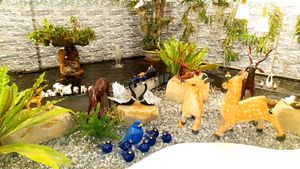 Garden at Loving Hut Amoura in Tan Thien