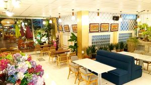 Garden at Loving Hut Amoura in Tan Thien