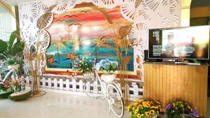 Garden at Loving Hut Amoura in Tan Thien