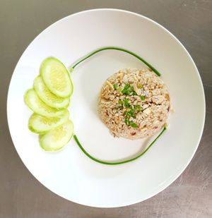 Vegan food at Loving Hut Amoura in Tan Thien