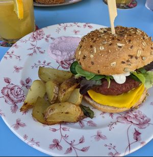 Mains: lentil Burger   at Ziga in Verona