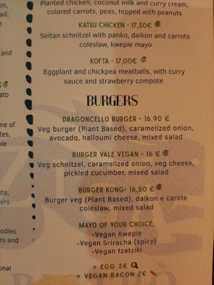 Menu 2025 at Ziga in Verona