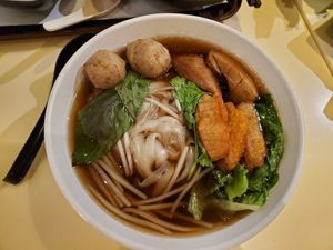 Pho noodle soup at Loving Hut - Amoy Plaza in Kowloon