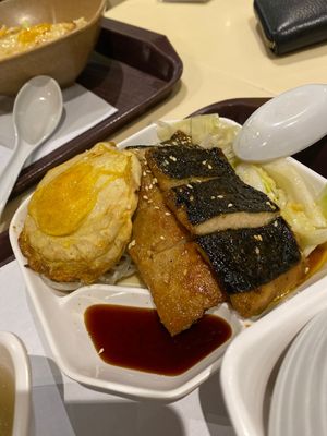 'Eel' and vegan egg! at Loving Hut - Amoy Plaza in Kowloon