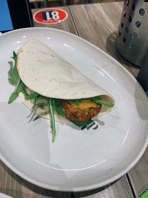Falafel flatbread at The Soup Spoon - Raffles City in Central Singapore