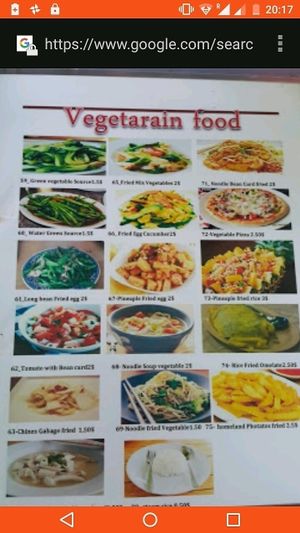 vegetarian menue at Beachside Tacos in Kep