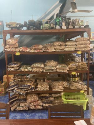 Fake meat mountain   at Ran Jay Jay Noi in Phrae