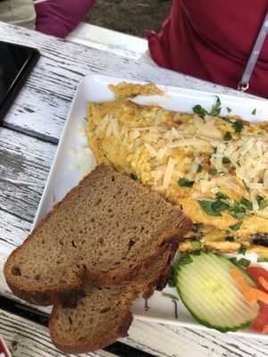 Tortilla de champis at Roseli Cafe Bar in Frankfurt