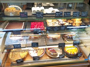 cakes, half of them vegan at Roseli Cafe Bar in Frankfurt